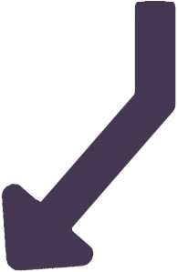 Flèche violette pour infographie